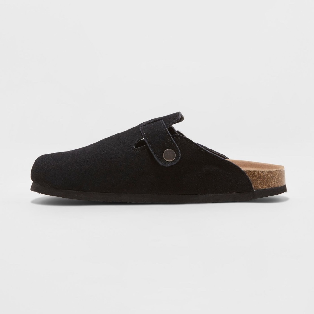 Mad Love Tina Microsuede Slip On Clogs New Black - Picture 3 of 3